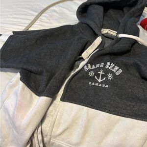 Kids' Black and White Hoodie